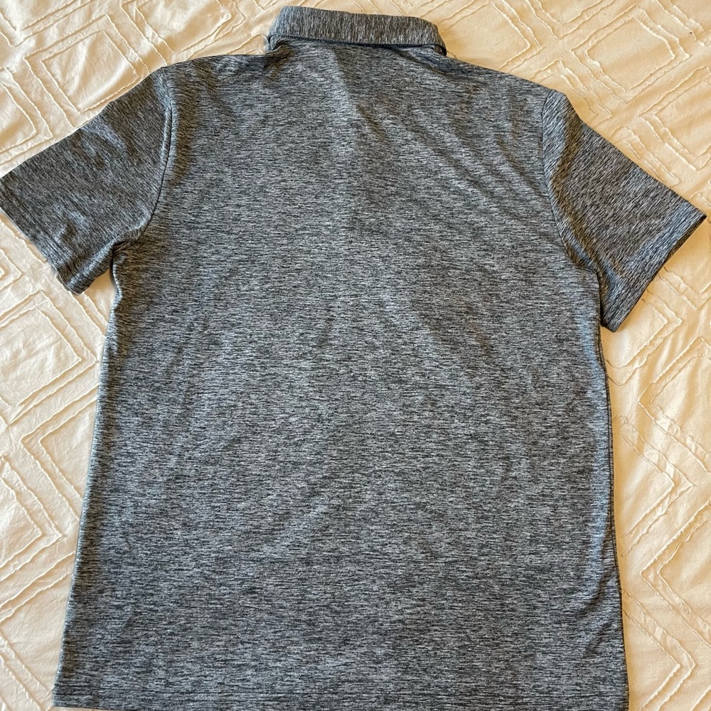 Amazon Essentials Men's Heathered Gray Polo Shirt - Picture 2 of 4